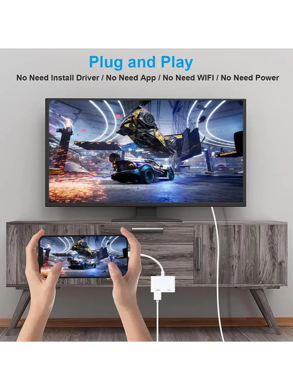 Apple MFi Certified Digital AV Adapter Lightning to HDMI